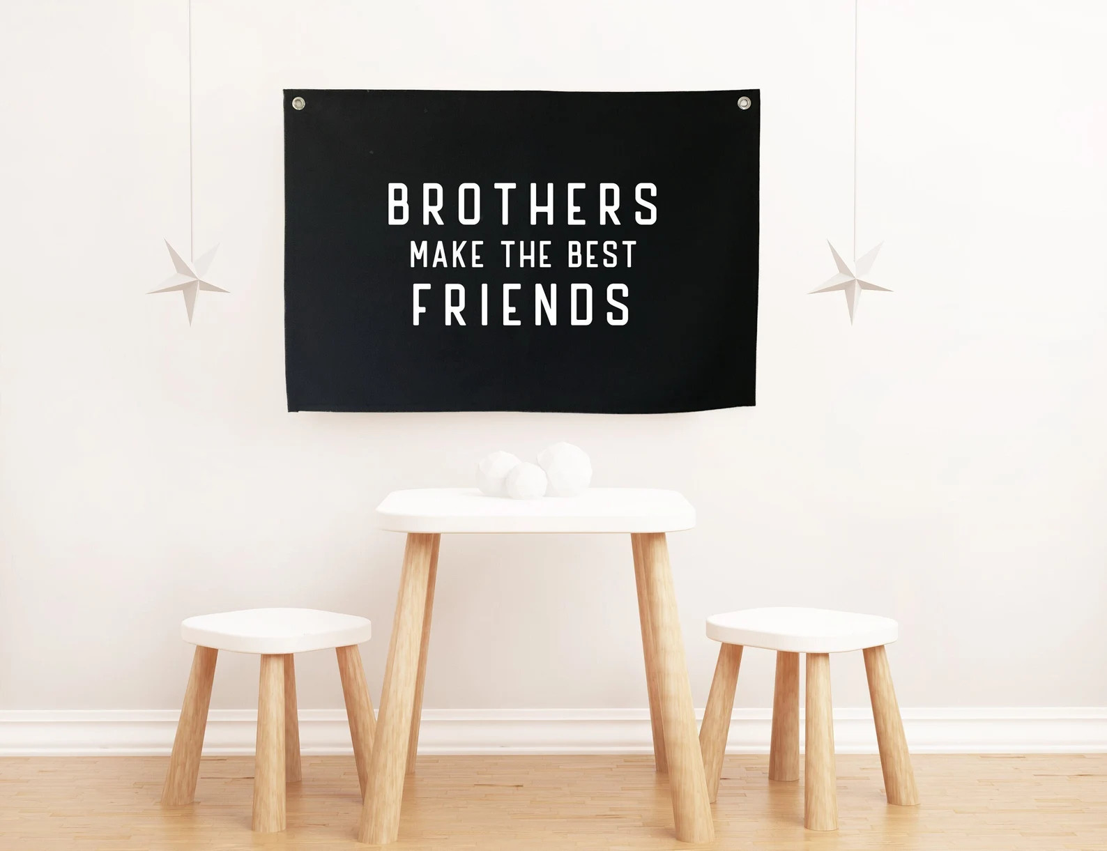 Brothers Quote Flag, Nursery Wall Decor, Wall Art Pennant Banner, Kids Room Decor, Boys Bedroom P... | Etsy (Global)