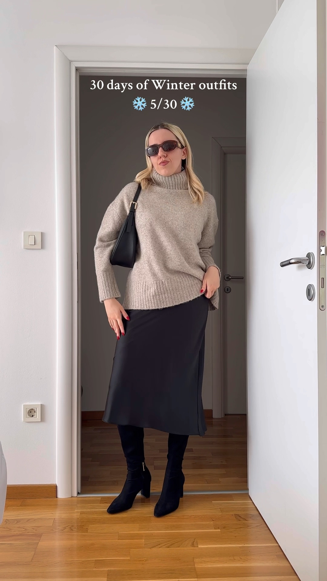 30 DAYS OF WINTER OUTFITS - Day 5 ❄️ Styling a satin midi skirt for Winter. 
#winteroutfit #satinskirt #midiskirt

#LTKeurope #LTKSeasonal #LTKstyletip