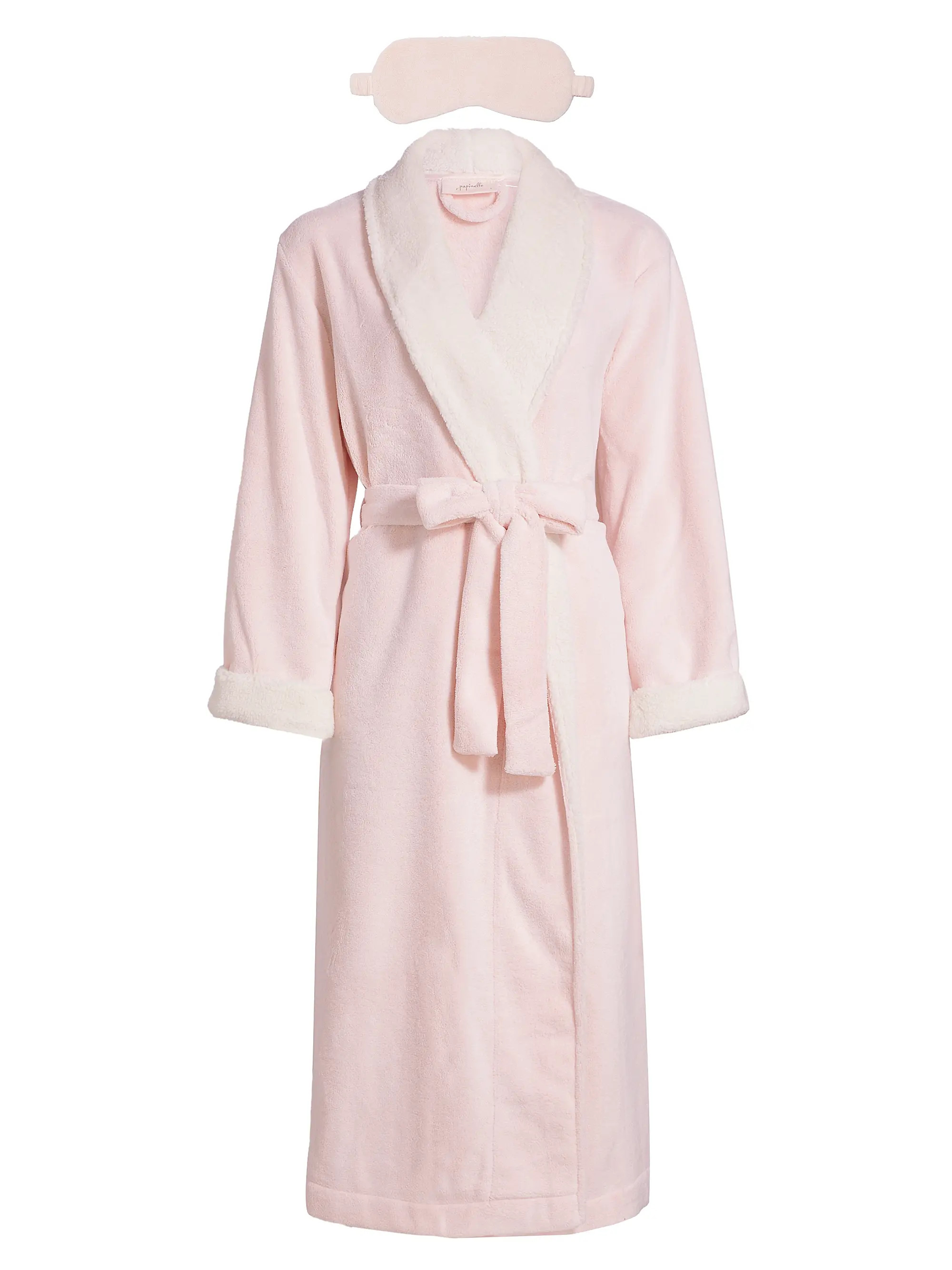 Plush Sherpa Robe & Sleep Mask Set | Saks Fifth Avenue