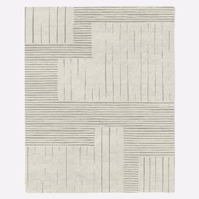 Painted Mixed Stripes Wool Rug | West Elm (US)