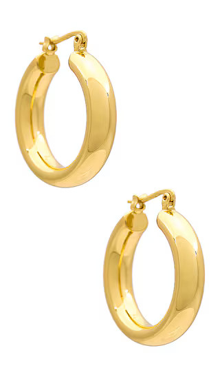 Hendrix Large Hoops in Gold | Revolve Clothing (Global)
