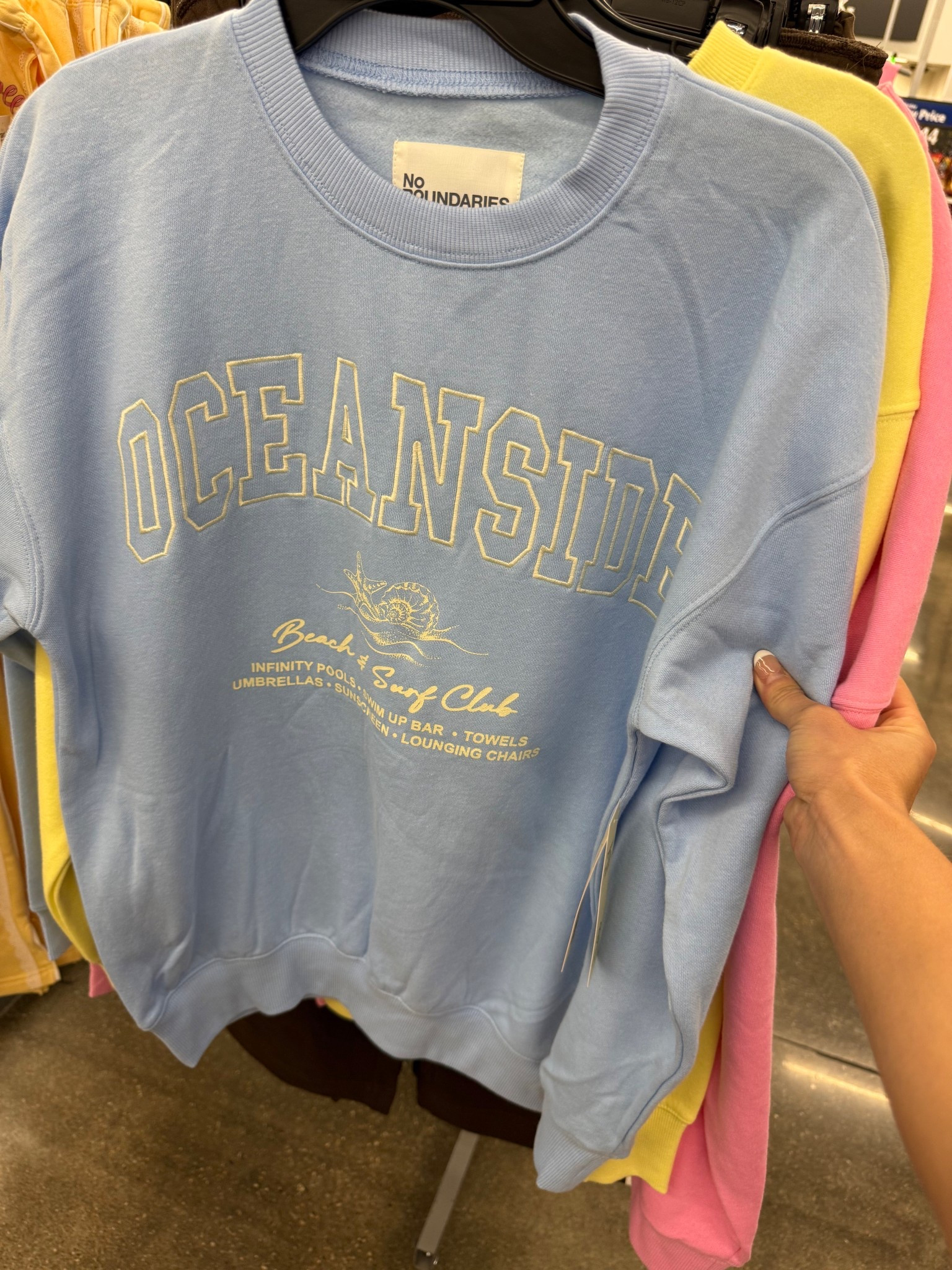 The cutest graphic sweatshirts!! Grabbed several for my daughter!! They scream summer! #walmartpartner @walmart #walmart