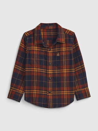 Toddler 100% Organic Cotton Flannel Shirt | Gap (US)