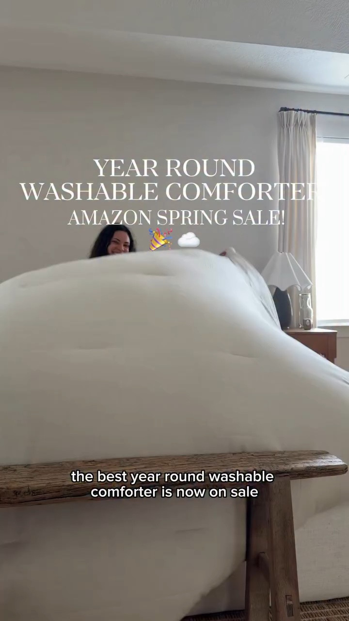 Comment “BED” to snag my top favorite year round comforter that actually fits in the wash!!!🎉🎉 perfect as a duvet insert or a comforter by itself with all of the beautiful colors! 😍 love these in our room and the kids rooms!! They also sell the “oversized king & queen” size for that extra full bedding look!! All on SALE!