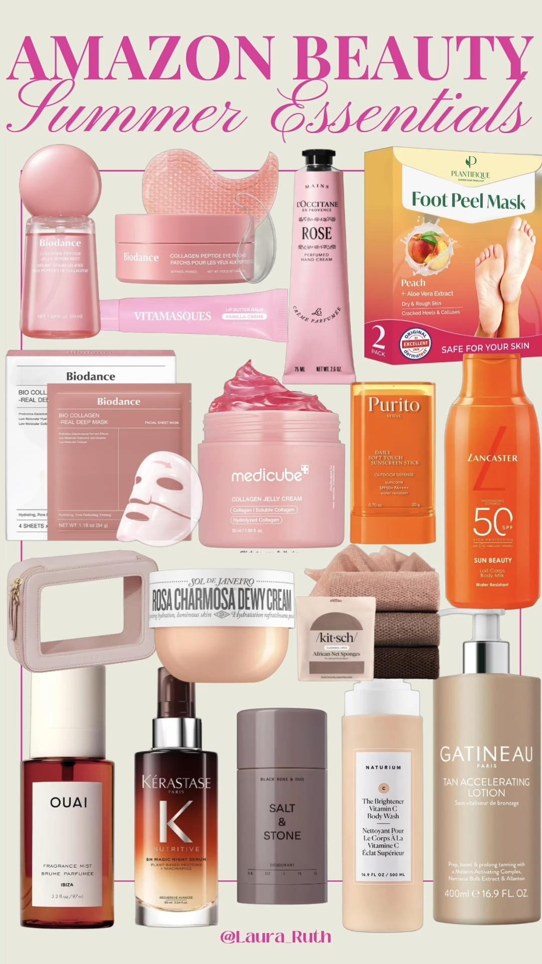 From holiday prep to post-beach glow,Your summer beauty checklist, sorted!If I could only choose a handful of beauty products to use all summer, these would be them. From holiday prep and SPF essentials to glowing skin, hydrated hair and body care favourites, these are the products I'd genuinely reach for all season. 

 #LTKsummer #LTKtravel #LTKbeauty
