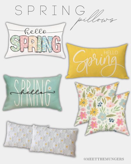 Spring pillows, spring decor, home pillows, decorative pillows, Easter decor



#LTKfindsunder50 #LTKSeasonal #LTKhome
