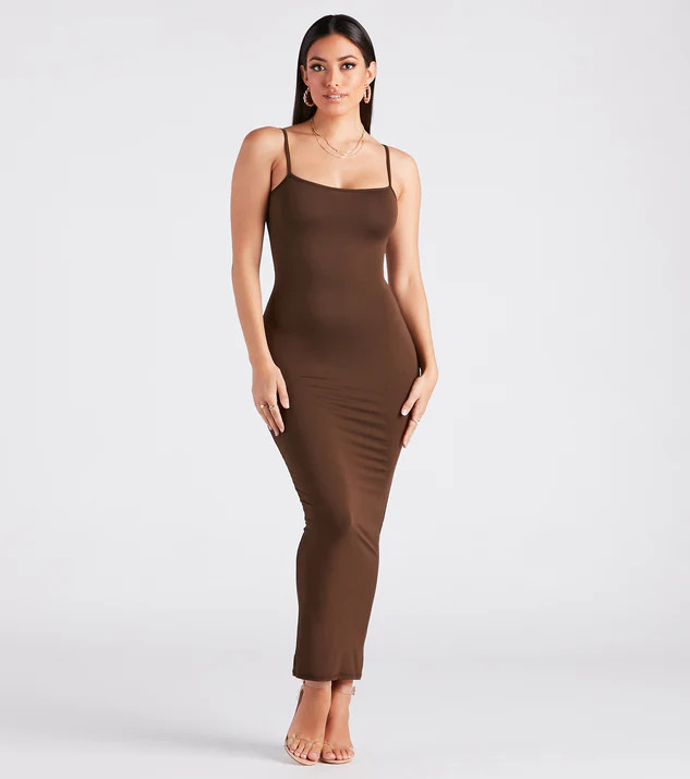 In Plain Sight Smooth Knit Maxi Dress | Windsor Stores