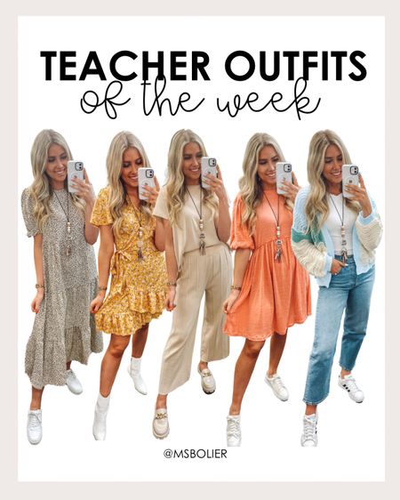 Teacher outfits of the week from last week!

| spring outfits | work outfits | April outfits | teacher fashion | middle school teacher | amazon fashionn

#LTKworkwear #LTKfindsunder100 #LTKSeasonal