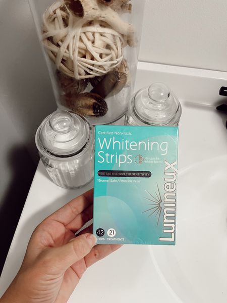 Lumineux Teeth Whitening Strips 21 Treatments - Enamel Safe for Whiter Teeth - Whitening Without the Sensitivity - Dentist Formulated and Certified Non-Toxic - Sensitivity Free

#LTKGiftGuide #LTKfindsunder50 #LTKbeauty