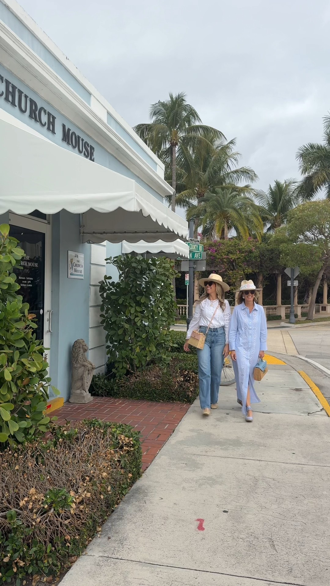 Come along with us as we swing by Palm Beach’s beloved thrift store @churchmousepalmbeach. We are wearing a blouse and dress from  @sailtosable x @juliamcguire’s beautiful new spring collaboration 🩵 

#LTKdayinmylife #LTKootd #LTKgrwm