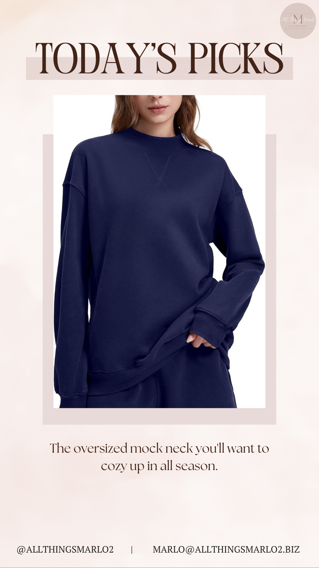 The oversized mock neck you'll want to cozy up in all season. 

 #LTKSeasonal #LTKWorkwear #LTKTravel