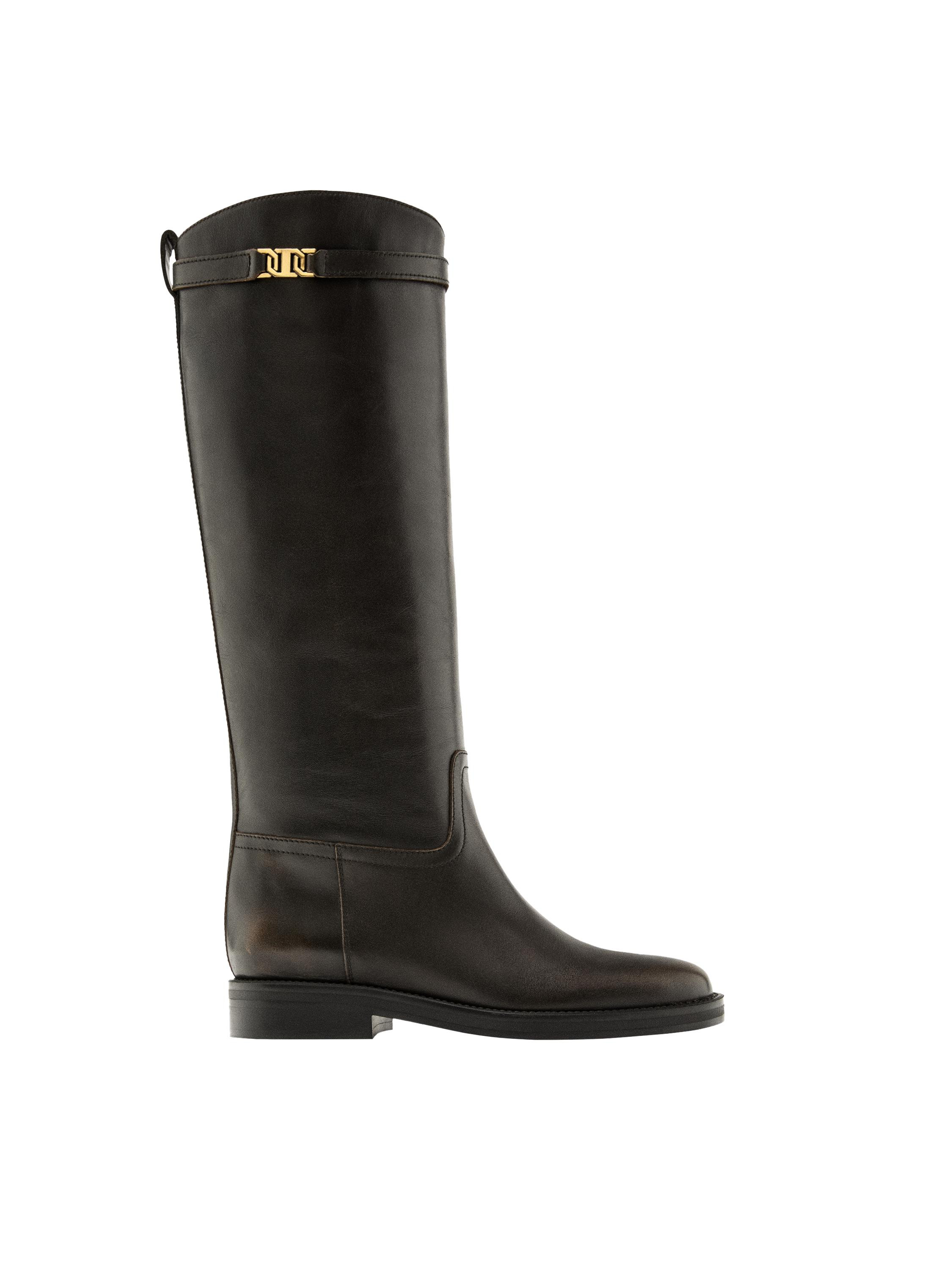Leather riding boots | Massimo Dutti US