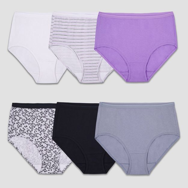 Fruit of the Loom Women's 6pk Cotton Classic Briefs - Colors May Vary | Target