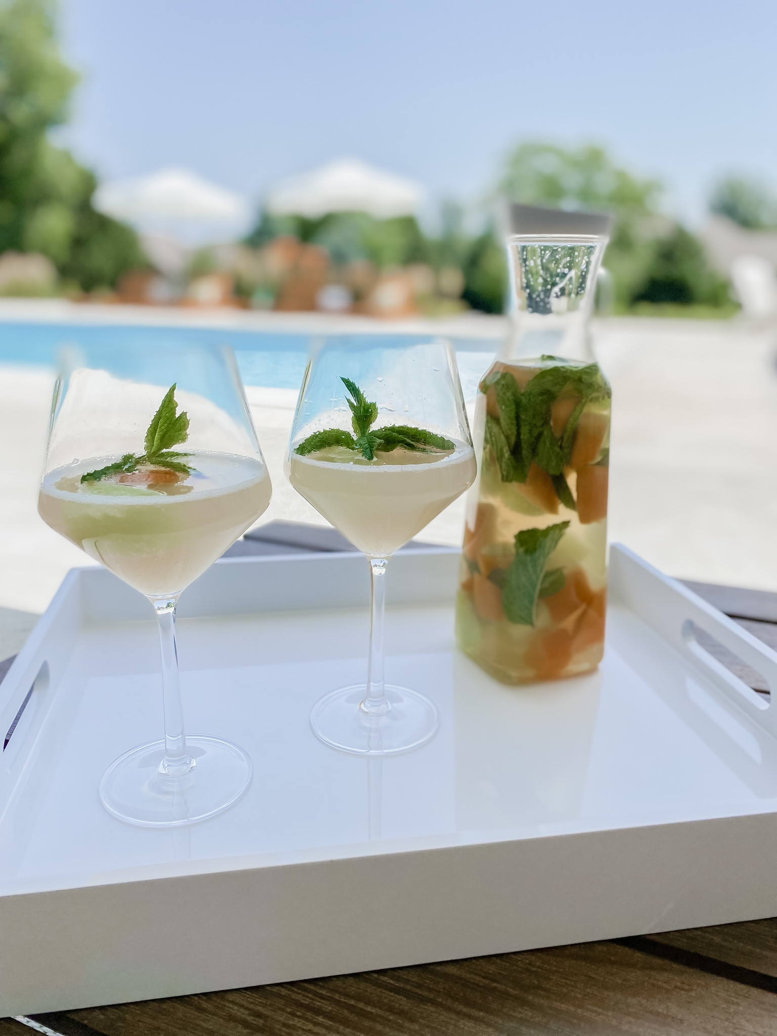 Summer cocktails, outdoor wine glasses, outdoor tray, patio furniture, umbrellas, carafe 

#LTKsalealert #LTKSeasonal #LTKstyletip