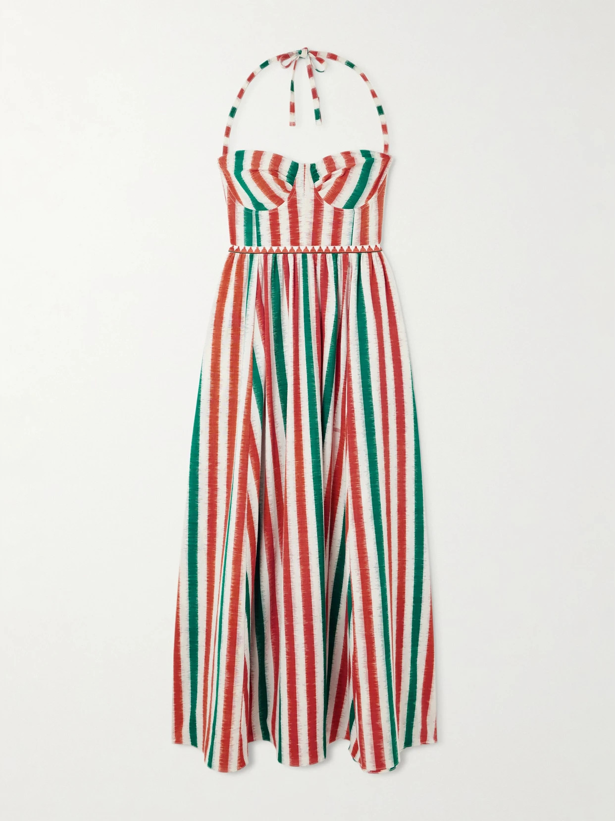 + NET SUSTAIN Johanna striped cotton maxi dress | NET-A-PORTER (US)