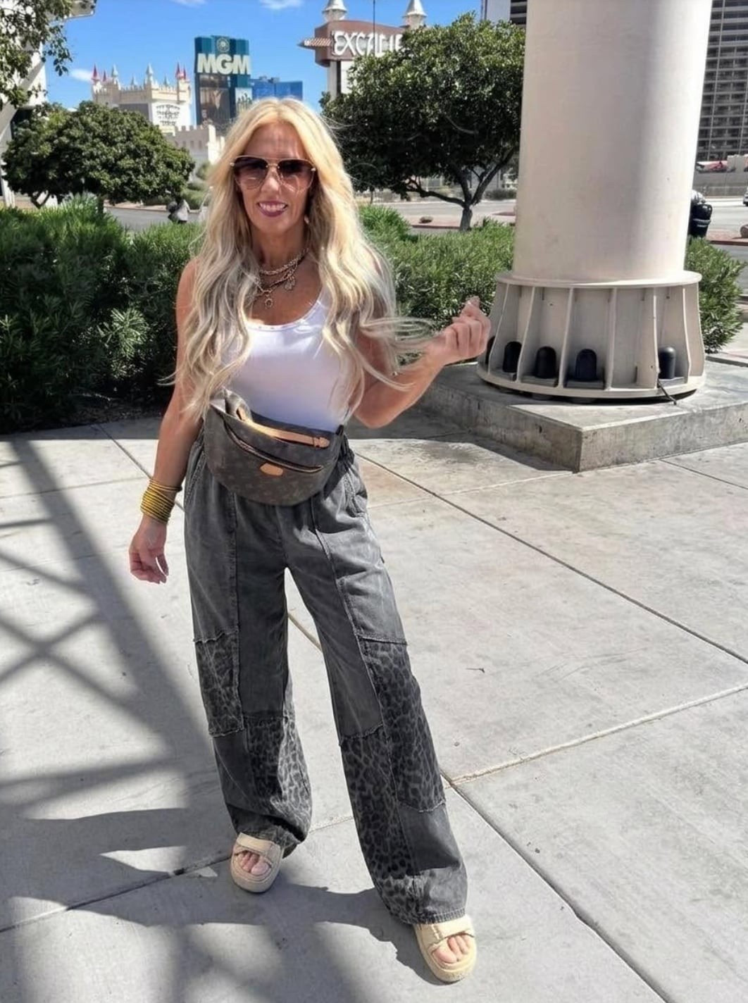 Omg!!! Amazon dropped the cutest mineral wash leopard pants!!!  I ordered two colors!!! Styled with my Steve Madden Sandals and a basic tank.

#LTKootd #LTKdayinmylife #LTKgrwm
