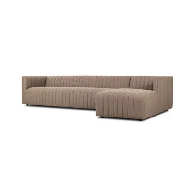 Augustine 2 PC Sectional W/ Chaise-Crypton Nomad Taupe | Wayfair North America
