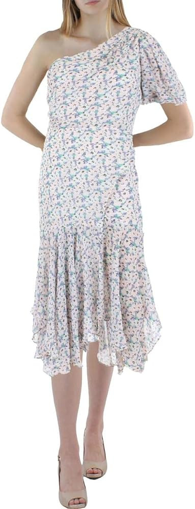 ASTR the label Women's One Shoulder Adriana Drop Waist Midi Dress | Amazon (US)