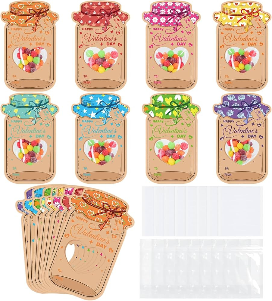 LANLISA 48 Pack Valentines Day Cards for Kids - Kids Valentine's Day Exchange Cards, Valentine Da... | Amazon (US)