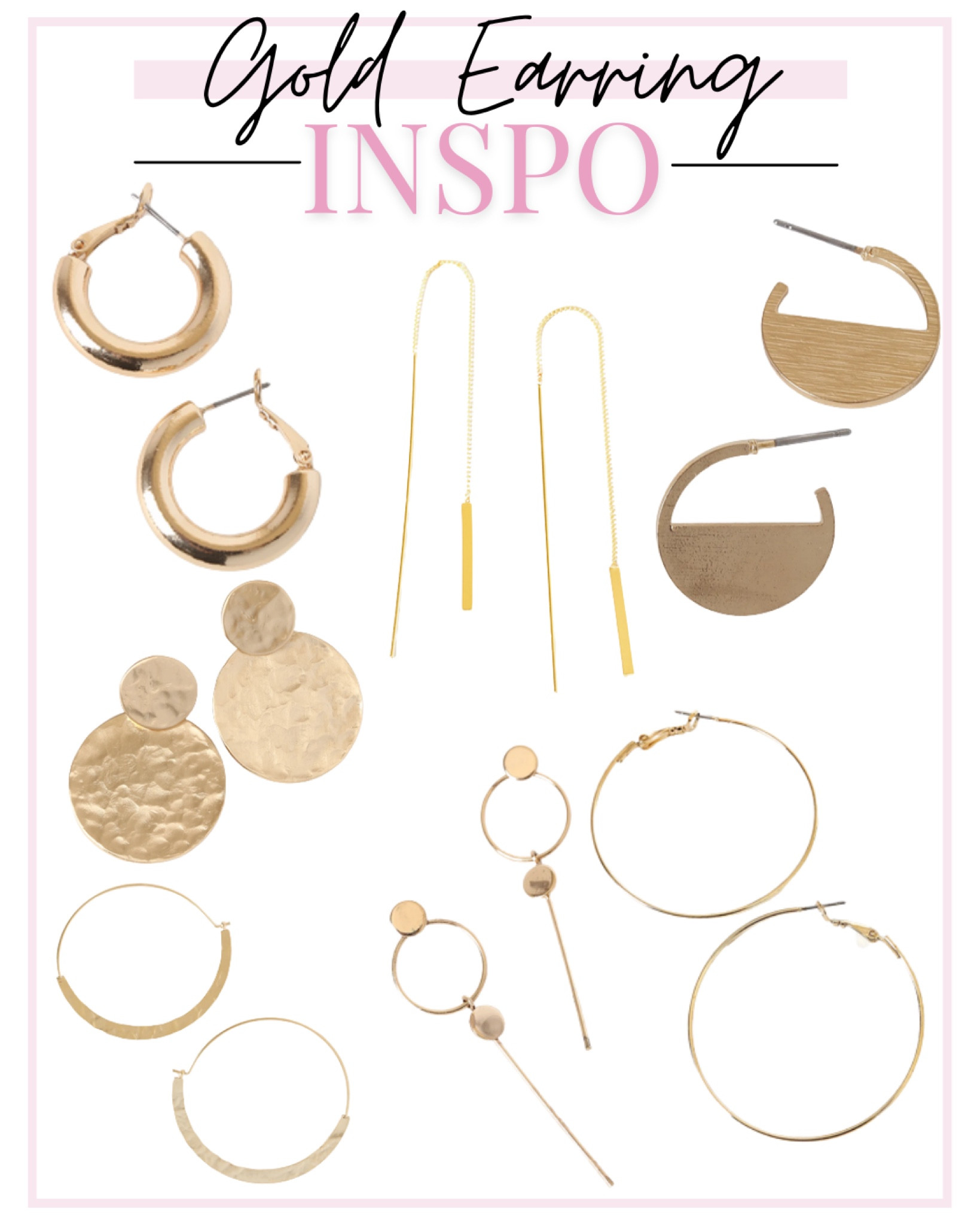 If you love gold jewelry then check out these gold earrings from Lulus

Gold jewelry, gold earrings, gold hoops, accessories, gold accessories, gold jewellery

#LTKunder50 #LTKeurope #LTKstyletip