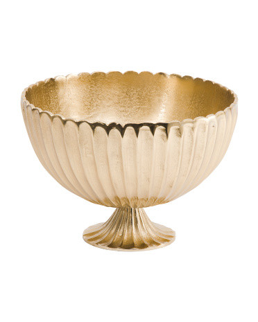 10x14 Scalloped Pedestal Base Fruit Bowl | TJ Maxx