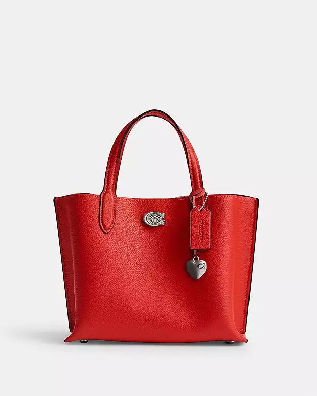 Willow Tote 24 With Heart Charm | Coach (US)