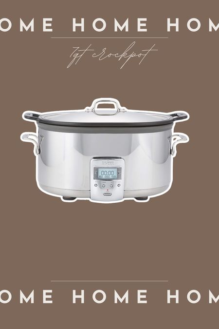 This is the crockpot we use! It’s a really good size for our family of 7. 

Crockpot, slow cooker, crate and barrel, all clad, home favorites 

#LTKHome