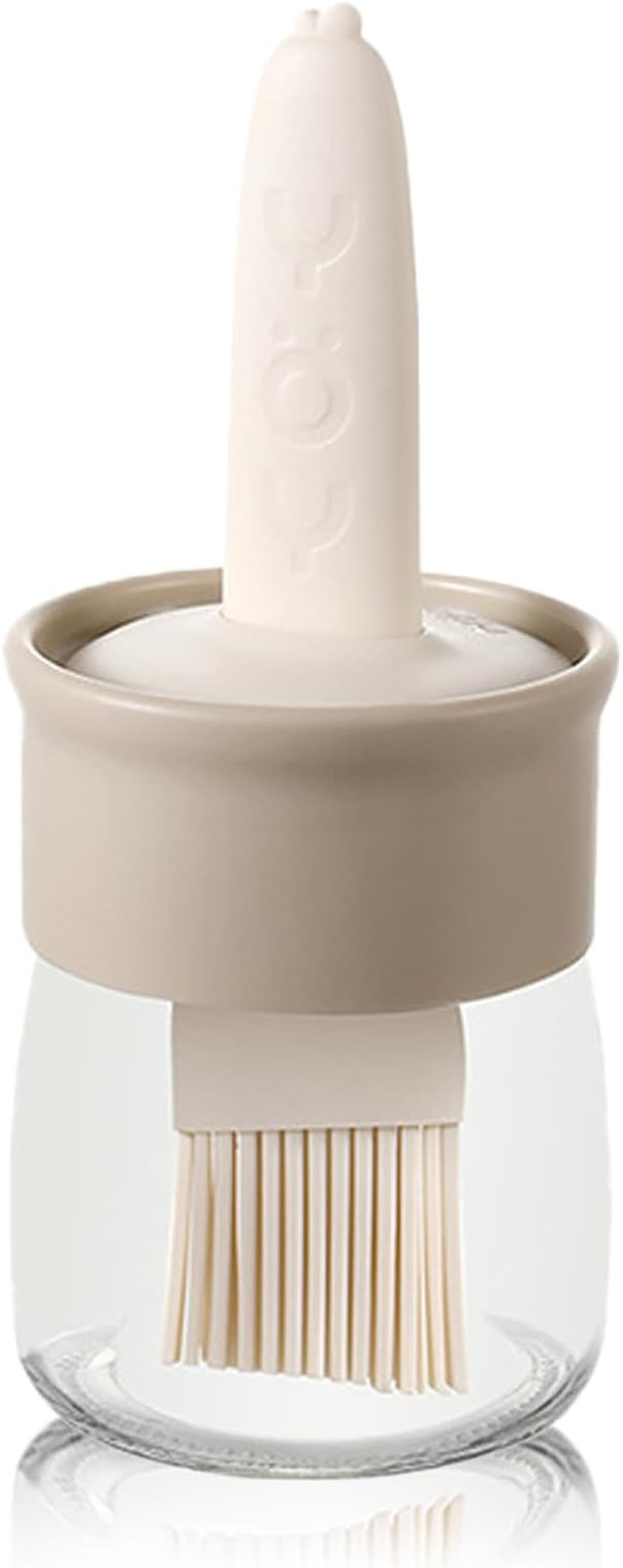 Sauce and Oil Bottle with Silicone Brush for Cooking BBQ Kitchen - 6.8oz | Amazon (US)