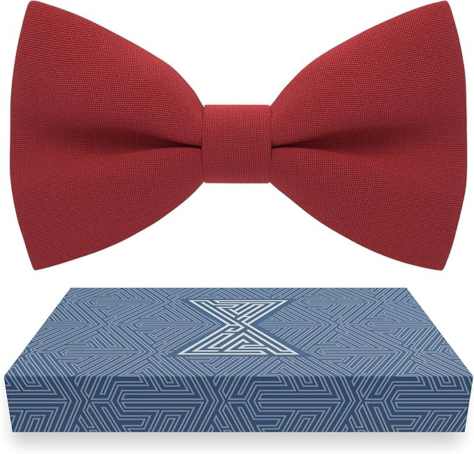 Bow Tie House Mens Bowties Pre-tied Shape Clip on Bowtie Solid Men Formal Wear for kids, baby boy... | Amazon (US)