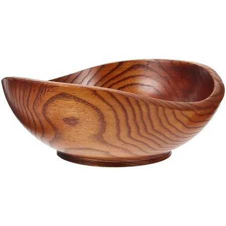 Pingxizhi Wood Salad Bowl Wood Fruit Bowl Wood Fruit Bowl Decorative Snack Dish Home Supplies | Walmart (US)