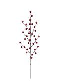 Larksilk 12 Red Holly Berry Stem Picks - Decorative Wire Stem Branch Sprays for Christmas Tree Decor | Amazon (US)