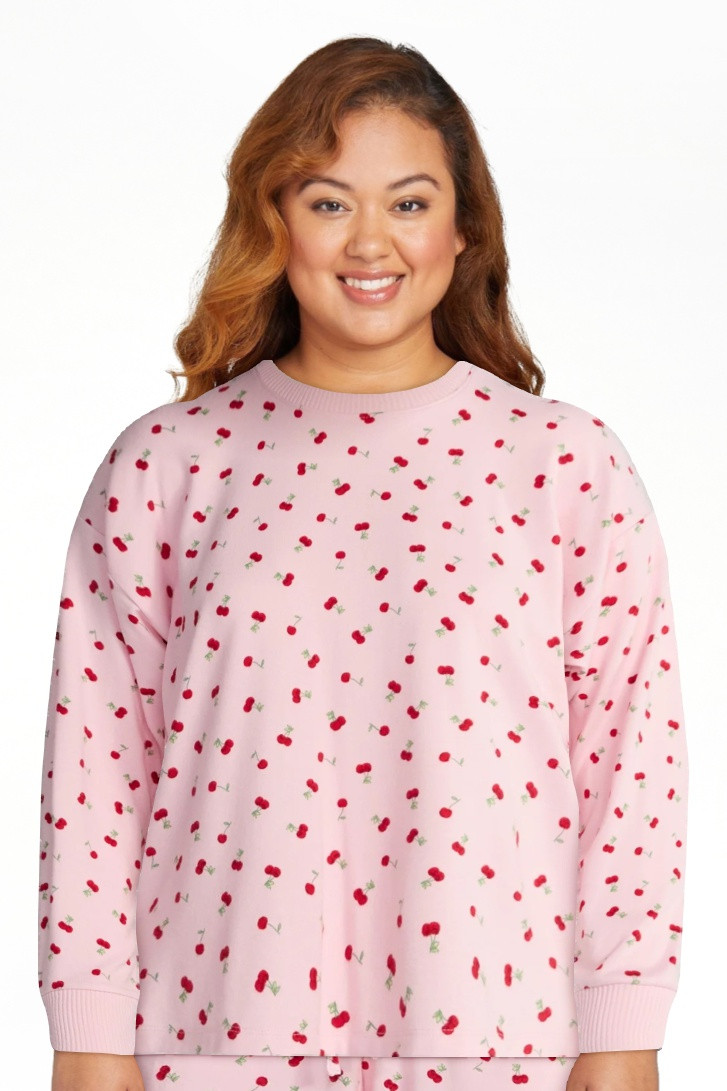 Joyspun Women's Cozy Lounge Collection Hacci Knit Sleep Top with Long Sleeves, Sizes XS-3X - Walm... | Walmart (US)