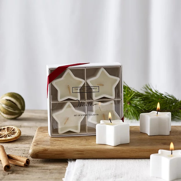 Winter Star Tealights | The White Company UK & ROW