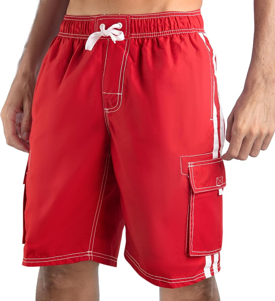 Kanu Surf Men's Barracuda Swim Trunks, 9" Inseam (Regular & Extended Sizes) | Amazon (US)