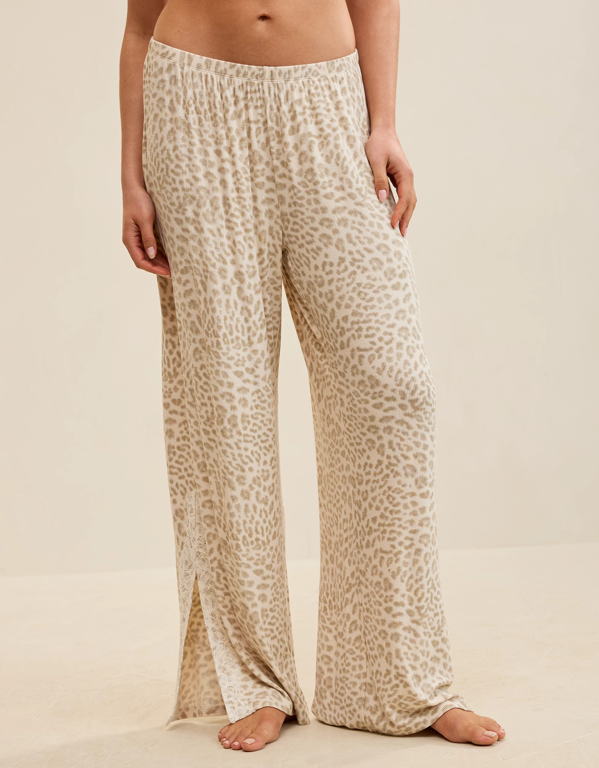 OVERSLEPT by Aerie Real Soft\u00ae Ribbed Trouser PJ | Aerie