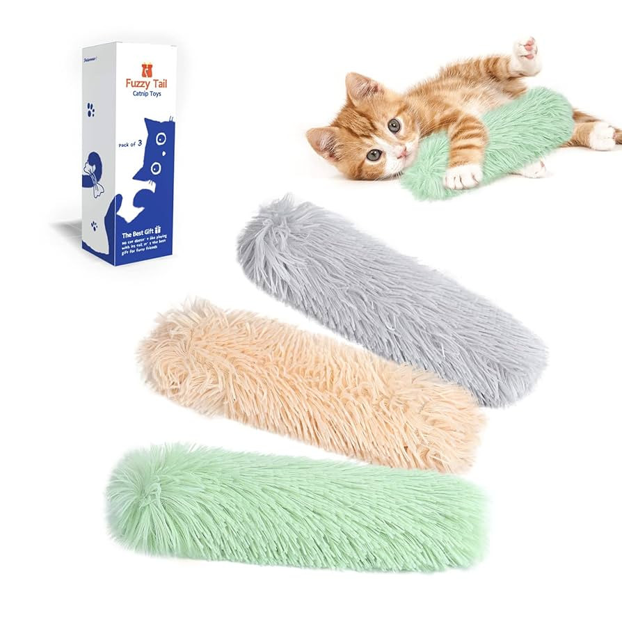 Potaroma Cat Toys Pillows, 3 Pack, Soft and Durable Crinkle Sound with Catnip Inside, Interactive... | Amazon (US)