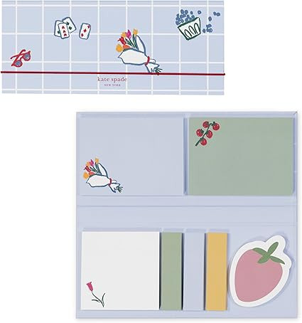 Kate Spade New York Padfolio with 7 Sticky Note Pads, Studying Essentials Set Includes Cute Stick... | Amazon (US)