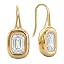 14K Gold & Silver Plated Trendy Bezel Set Cubic Zirconia Drop Earrings Minimalist Teardrop Hook E... | Amazon (US)