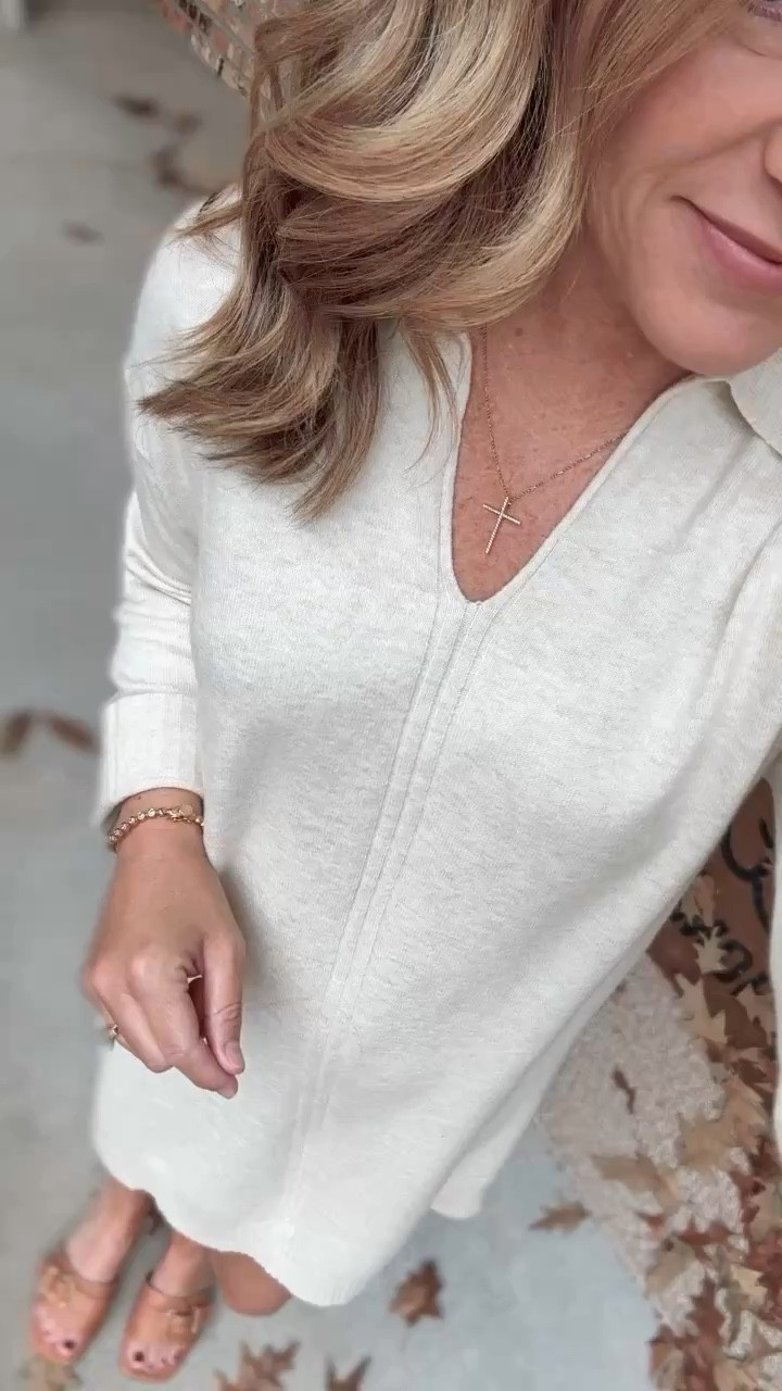 Loft sweater dress under $40!! ✨ Wearing a medium 

#LTKFindsUnder50 #LTKStyleTip #LTKSaleAlert