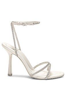 Alexander Wang Dahlia 105 Crystal Sandal in Alloy from Revolve.com | Revolve Clothing (Global)