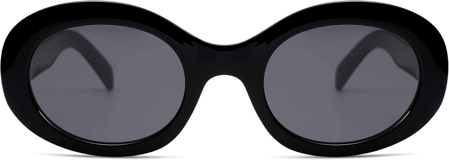 Allarallvr Oval Trendy Retro Sunglasses For Women Men Fashion Sun Glasses AR82158 | Amazon (US)