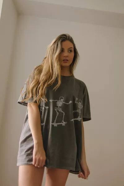 Project Social T Skateboard Skeletons Tee | Urban Outfitters (US and RoW)