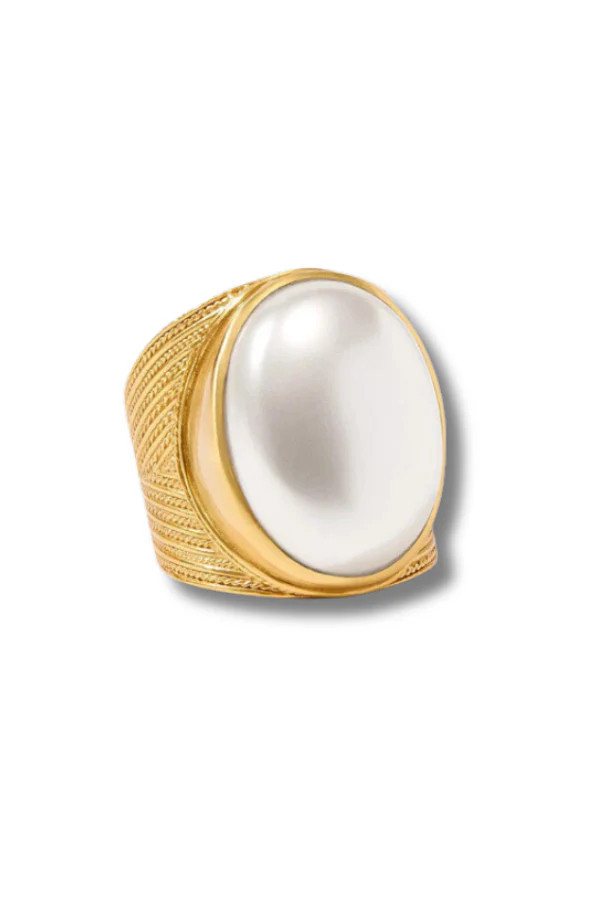Verona Statement Ring - Pearl | Julie Vos | RESTOCK | The Willow Tree