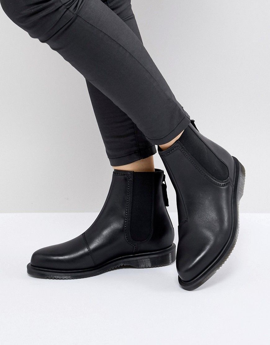 Dr Martens Zillow Refine Chelsea Boot in Black Leather - Black | ASOS US