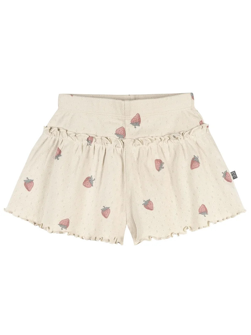Modern Moments by Gerber Baby and Toddler Girl Loose Ruffled Skirt Organic Short, Sizes 0/3 Month... | Walmart (US)