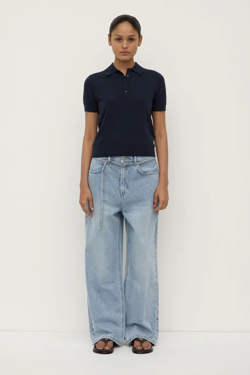 Sloane Cotton Cashmere Polo | Assembly Label (AU)