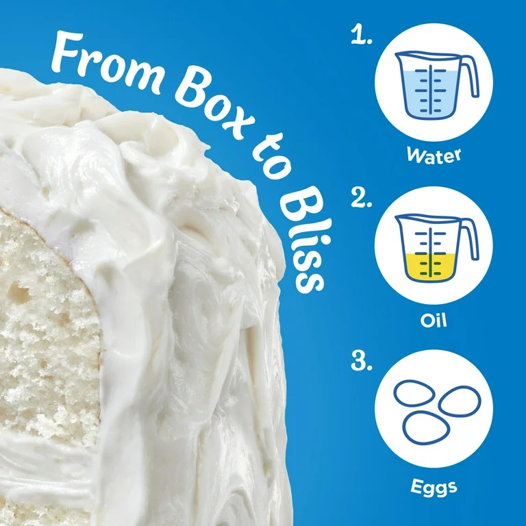 Pillsbury Moist Supreme White Cake Mix, 15.25 oz Box | Walmart (US)