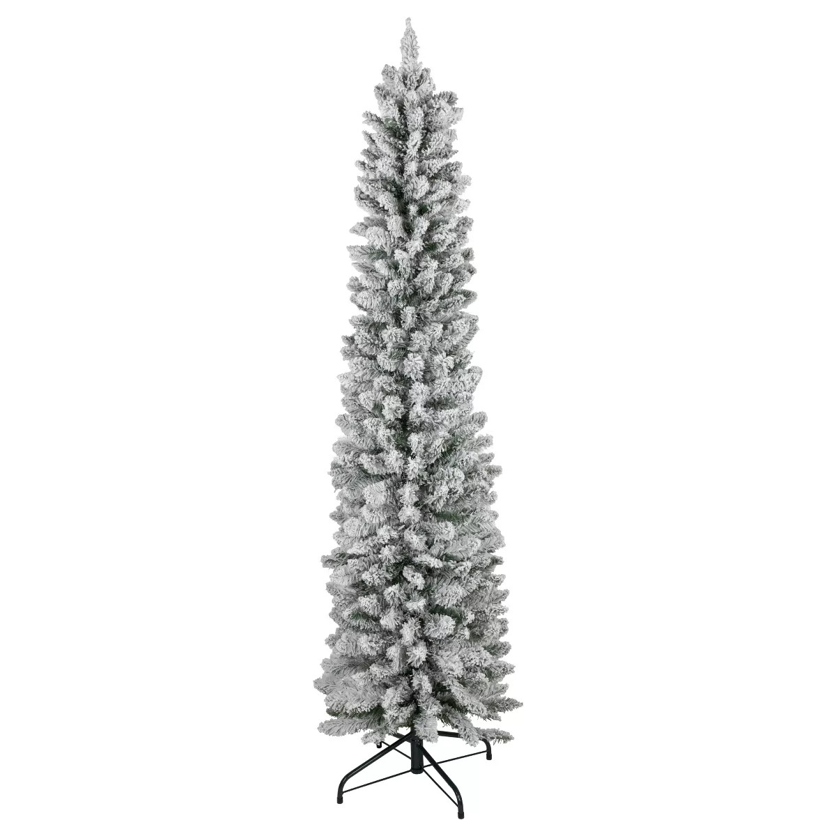 Northlight 6' Flocked North River Pine Pencil Artificial Christmas Tree, Unlit | Target