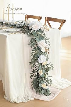 Floroom 6ft Artificial Eucalyptus Garland with Flowers Fake Greenery Faux Floral Vine Garland for... | Amazon (US)