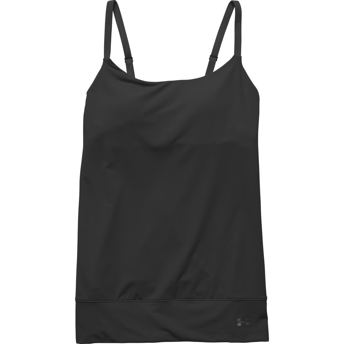 Under Armour Essential Banded Tank Top - Women's Black/Black/Metallic Pewter, XS | Backcountry.com